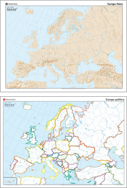 Mapa Mural Mudo Europa N-36 N/E