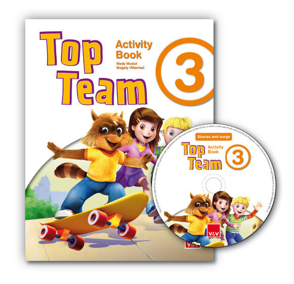 Top Team 3 Activity Book + Cd Stories And Songs