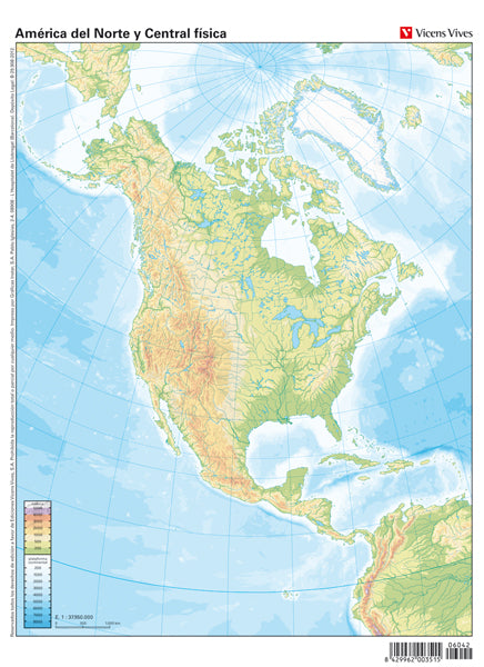 Mapa Mudo America Norte Y Central F