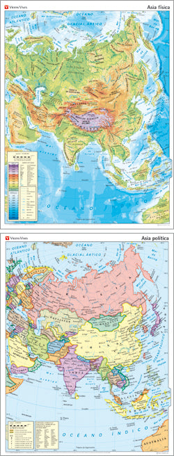 Mapa Mural Asia N-37 N/E