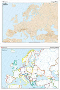 Mapa Mural Mudo Europa N-36 N/E